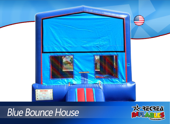 BLUE BOUNCE HOUSE